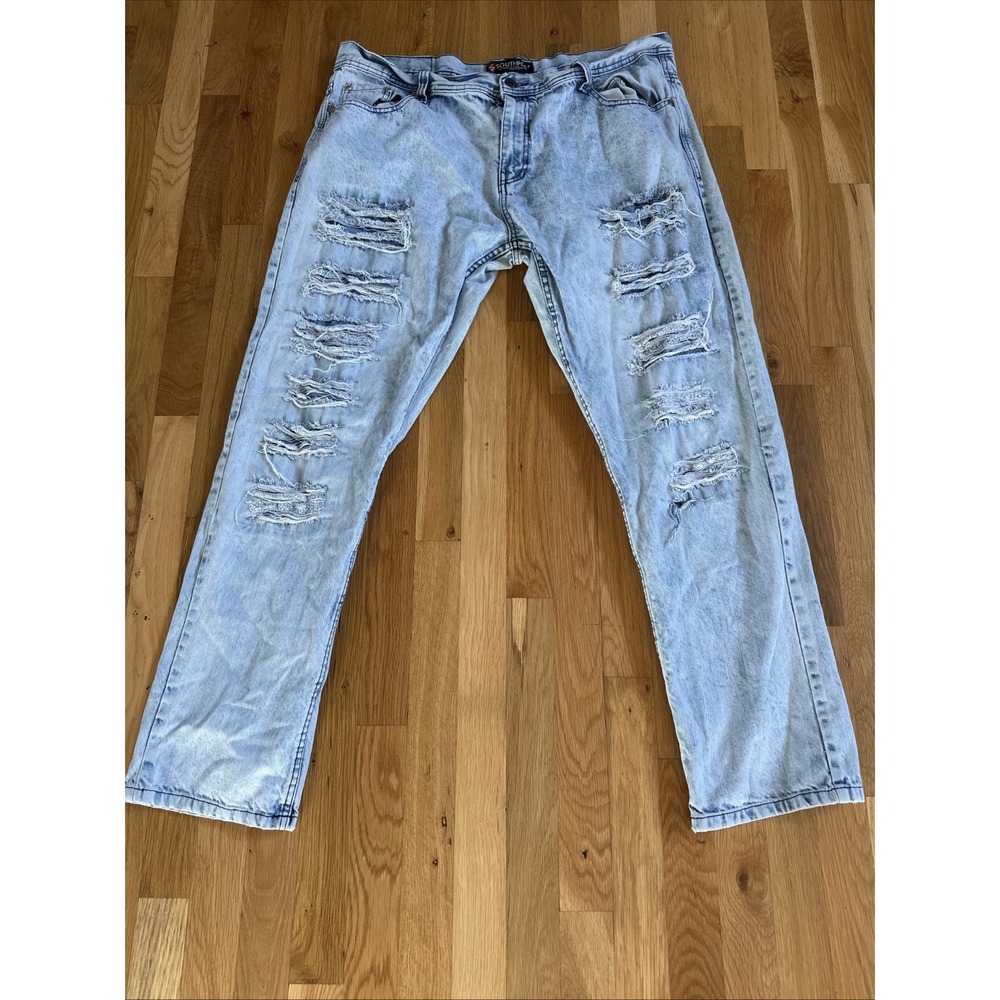 Southpole Jeans Men's 42/34. Blue Acid Wash Grunge Retro Streetwear